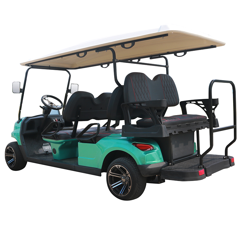 Carrinho de golfe estilo B 4+2 lugares ciano 