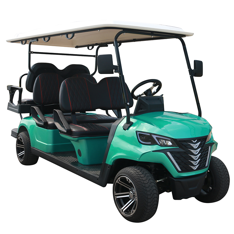 Carrinho de golfe estilo B 4+2 lugares ciano 