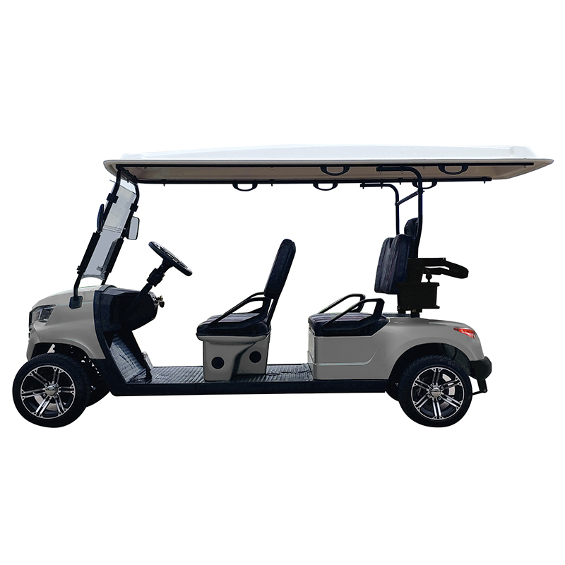 Carrinho de golfe estilo B 4 lugares cinza 