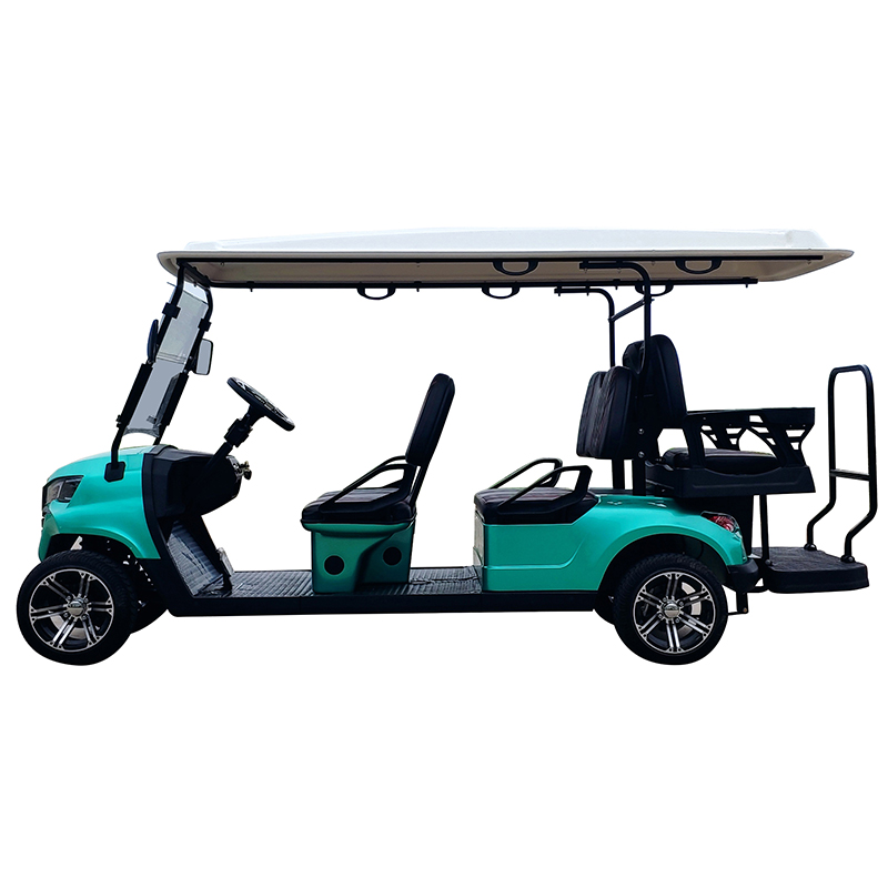 Carrinho de golfe estilo B 4+2 lugares ciano 