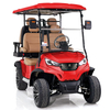 Carrinho de golfe estilo Aerfa 2+2 lugares vermelho