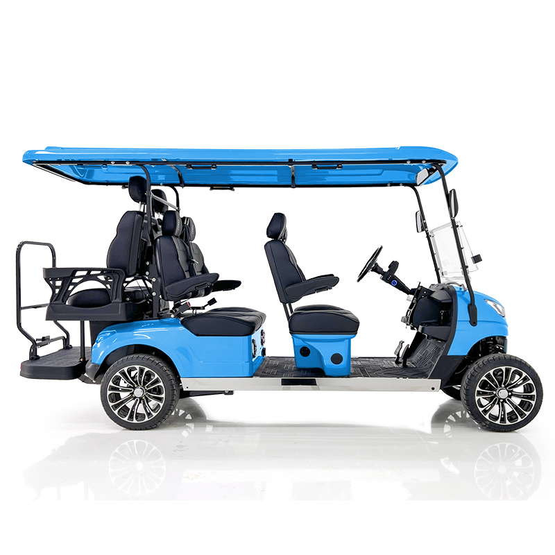 Carrinho de golfe Aerfa 4+2 lugares azul