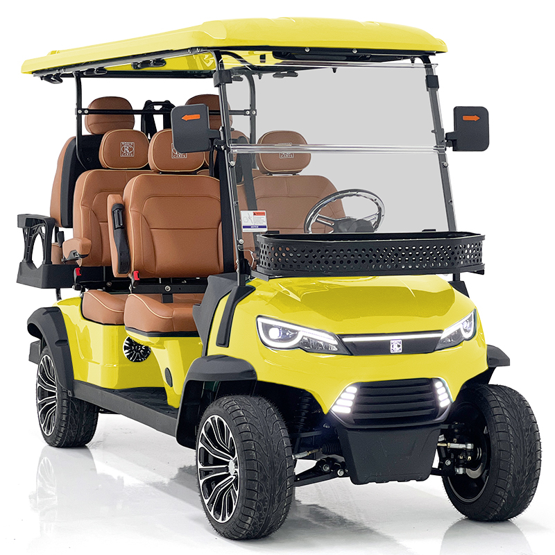 Carrinho de caça estilo H 4+2 lugares amarelo