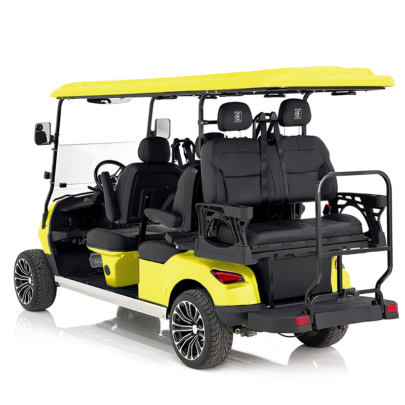 Carrinho de golfe Aerfa 4+2 lugares amarelo